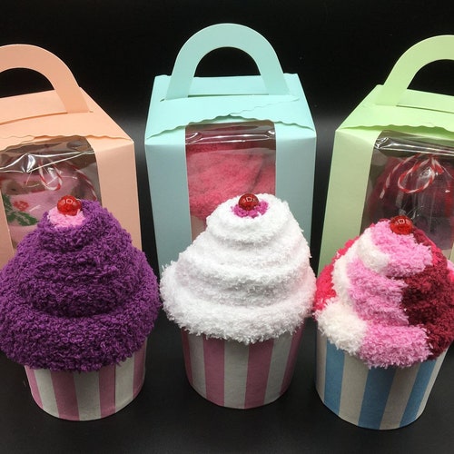 FLUFFY SOCKS CUPCAKE Cosy Sock Cupcake Calorie Free Etsy