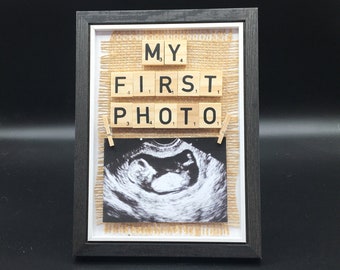 BABY SCAN Photo FRAME - Baby Shower Gift - Baby Announcement - Ultrasound Frame - Pregnancy Reveal - New Parent Gift - Grandparents Gift