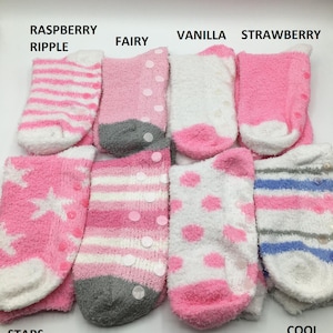 FLUFFY SOCKS CUPCAKE Cosy Sock Cupcake Calorie Free Cupcake Sock Cupcake Gift Fuzzy Socks Gift Cosy Sock Present image 7