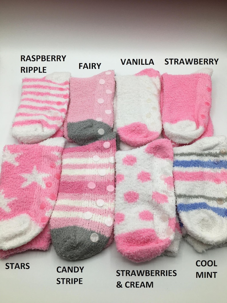 FLUFFY SOCKS CUPCAKE Cosy Sock Cupcake Calorie Free Cupcake Sock Cupcake Gift Fuzzy Socks Gift Cosy Sock Present image 7