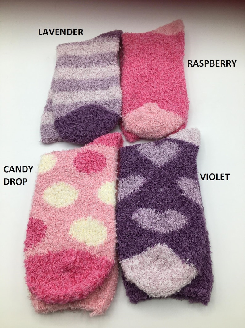 FLUFFY SOCKS CUPCAKE Cosy Sock Cupcake Calorie Free Cupcake Sock Cupcake Gift Fuzzy Socks Gift Cosy Sock Present image 8