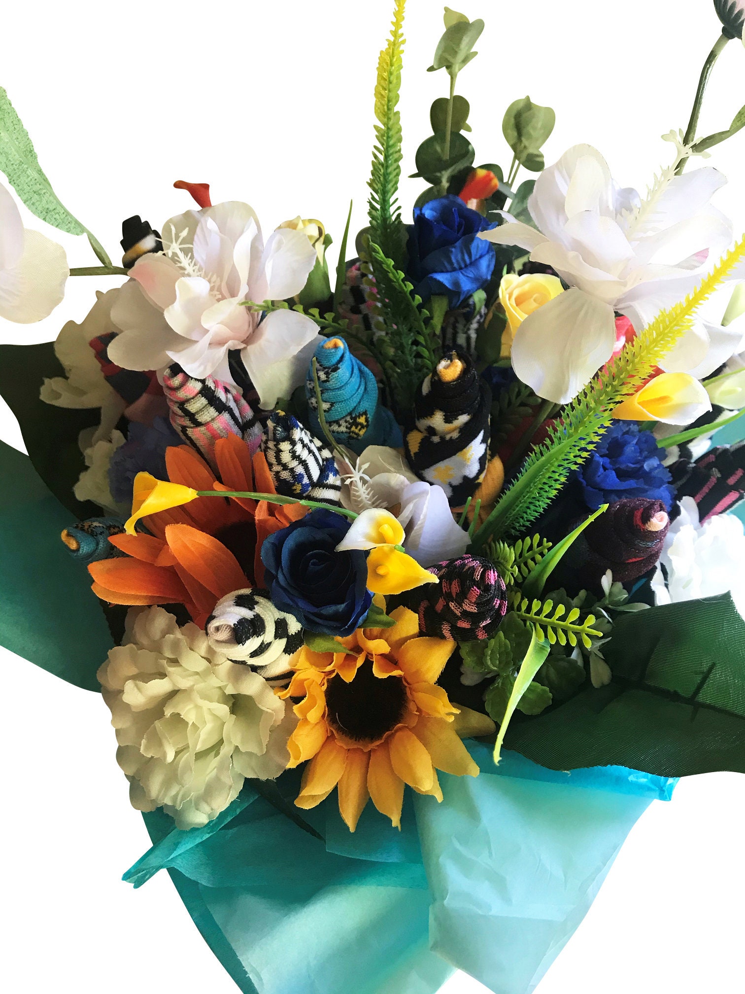 SOCK FLOWER BOUQUET Handmade Sock Bouquet Personalised Etsy UK