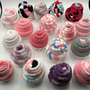 FLUFFY SOCKS CUPCAKE Cosy Sock Cupcake Calorie Free Cupcake Sock Cupcake Gift Fuzzy Socks Gift Cosy Sock Present image 6