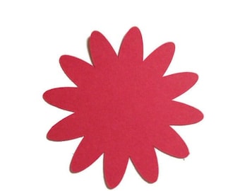 Flowers Die Cuts - Cardstock Scrapbooking Embellishments (6 Pieces)