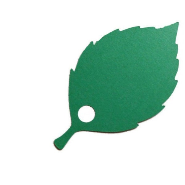 Leaf Plant Leaves Die Cut Gift Tags Cardstock 25 Pieces No Strings Included You Chose Color Scrapbook Embellishments