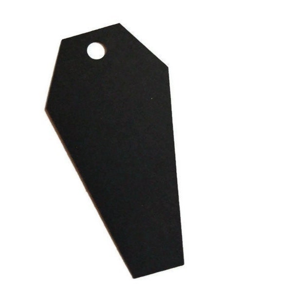 Coffin Shape Gift Price Tags 25 Pieces NO Strings Included Cardstock Die Cuts Perfect For Any Gift Occasion Embellishments