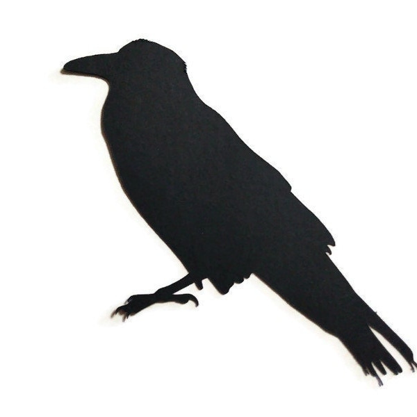 Raven Birds Die Cuts - Cardstock Scrapbooking Embellishments (6 Pieces)