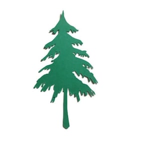 6 Pieces Fir Trees Die Cuts Cardstock Scrapbooks Greeting Card Toppers Journals Embellishments