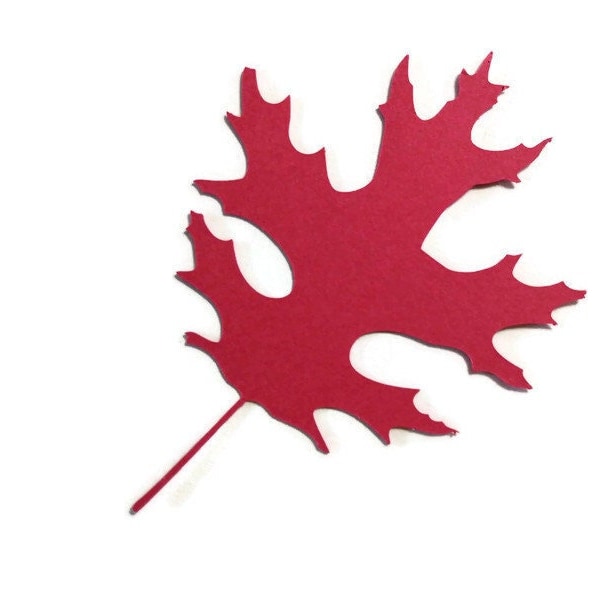Leaf Leaves Plants Trees Flowers Die Cuts - Cardstock Scrapbooking Embellishments (6 Pieces)