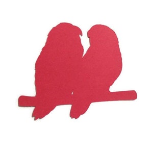 6 Pieces Love Birds Die Cuts Cardstock Scrapbooks Greeting Card Toppers Journals Embellishments