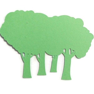 6 Pieces Trees Die Cuts Cardstock Scrapbooks Greeting Card Toppers Journals Embellishments