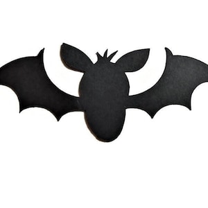 6 Pieces Halloween Bats Die Cuts Cardstock Scrapbooks Greeting Card Toppers Journals Embellishments