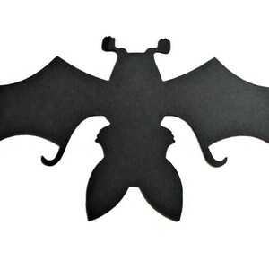 6 Pieces Halloween Bats Die Cuts Cardstock Scrapbooks Greeting Card Toppers Journals Embellishments