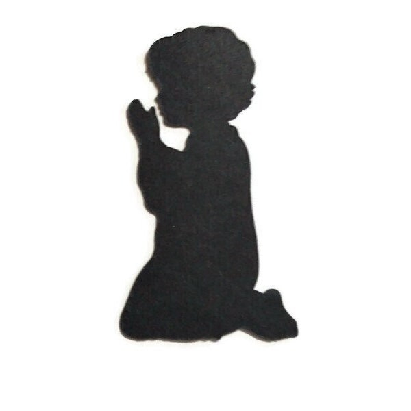 1 Piece Child Praying Religious Die Cuts Cardstock-Overstock-Scrapbooks Journals Greeting Cards