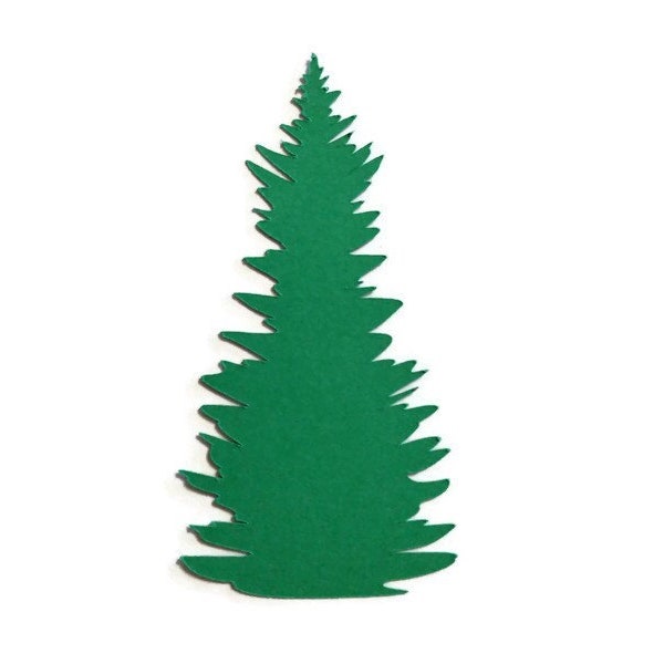 6 Pieces Spruce Trees Die Cuts Cardstock Scrapbooks Greeting Card Toppers Journals Embellishments