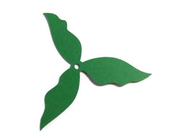 Leaf Plants Flowers Die Cuts - Cardstock Leaves for Scrapbooking, Embellishments (6 Pieces)