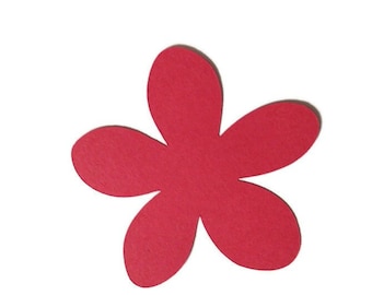 Flowers Die Cuts - Cardstock Scrapbooking Embellishments (6 Pieces)