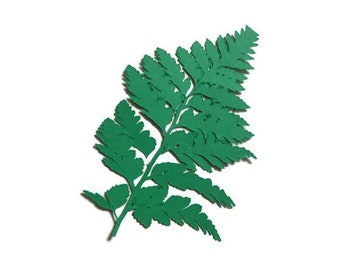 6 Pieces Fern Leaf Die Cuts Cardstock Scrapbooks Greeting Card Toppers Journals Embellishments