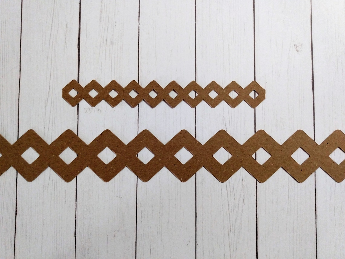 Rick Rack Border Cardstock Die Cut 25 pc Pack Scrapbook Etsy