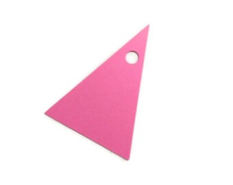 Triangle Gift Tags, Price Tags Cardstock Die Cuts NO STRINGS (25 Pieces)