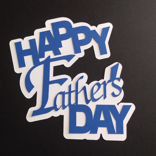 1 Piece Happy Father's Day Assorted Layered Words 3" X 4" Overstock Sale