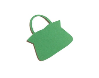 Purse Die Cuts - Cardstock Scrapbooking Embellishments (6 Pieces)