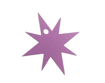 Star Gift Tags, Price Tags Cardstock Die Cuts-NO STRINGS INCLUDED (25 Pieces)