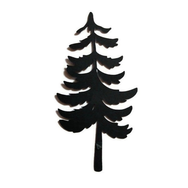Evergreen Trees Die Cuts - Cardstock Scrapbooking Embellishments (6 Pieces)
