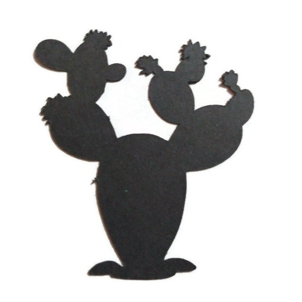 Cactus Die Cuts - Cardstock Scrapbooking Embellishments (6 Pieces)