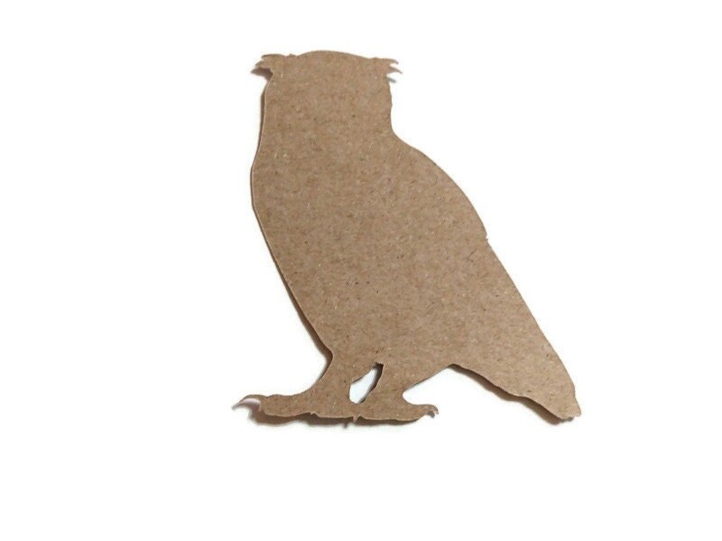 Owl Birds Die Cuts - Cardstock Scrapbooking Embellishments (6 Pieces)