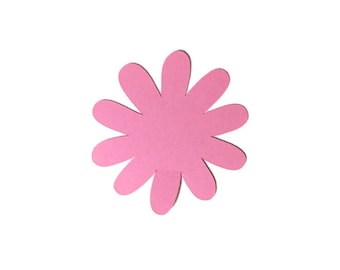 Flowers Die Cuts - Cardstock Scrapbooking Embellishments (6 Pieces)