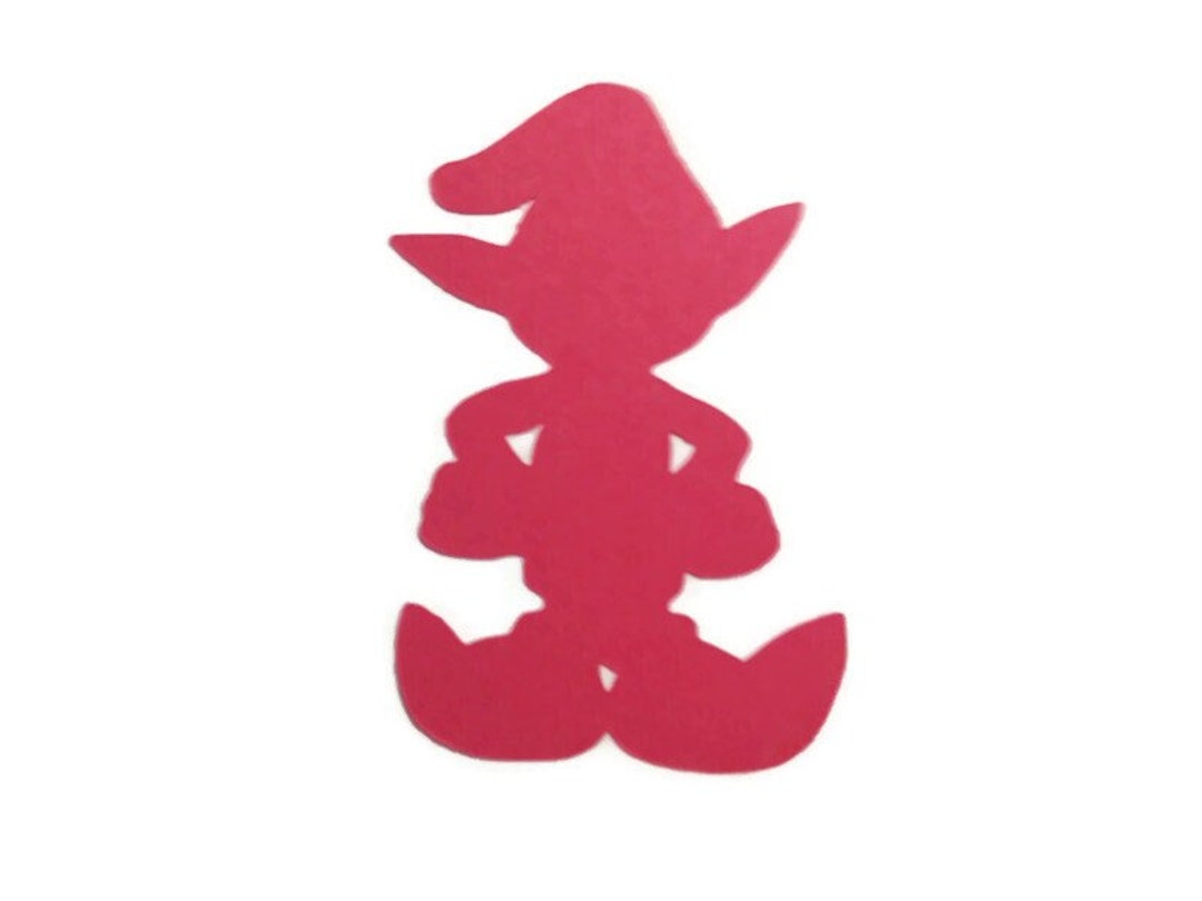 Die Cut Christmas Elf Cardstock 6 Pieces You Chose Color - Etsy