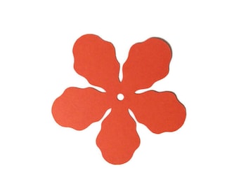 Flowers Die Cuts - Cardstock Scrapbooking Embellishments (6 Pieces)