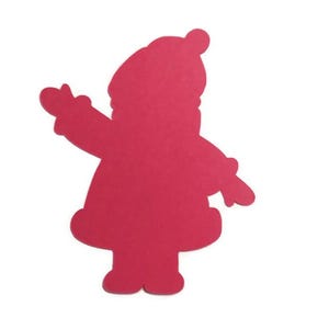 6 Pieces Christmas Santa Die Cuts Cardstock Scrapbooks Greeting Card Toppers Journals Embellishments