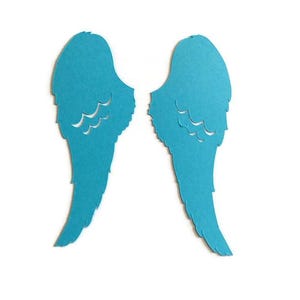 Angel Wings Die Cuts - Cardstock Scrapbooking Embellishments (6 Pairs)