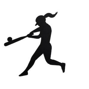 Softball Player Sports Cardstock Die Cuts Scrapbook Embellishments 6 Pieces