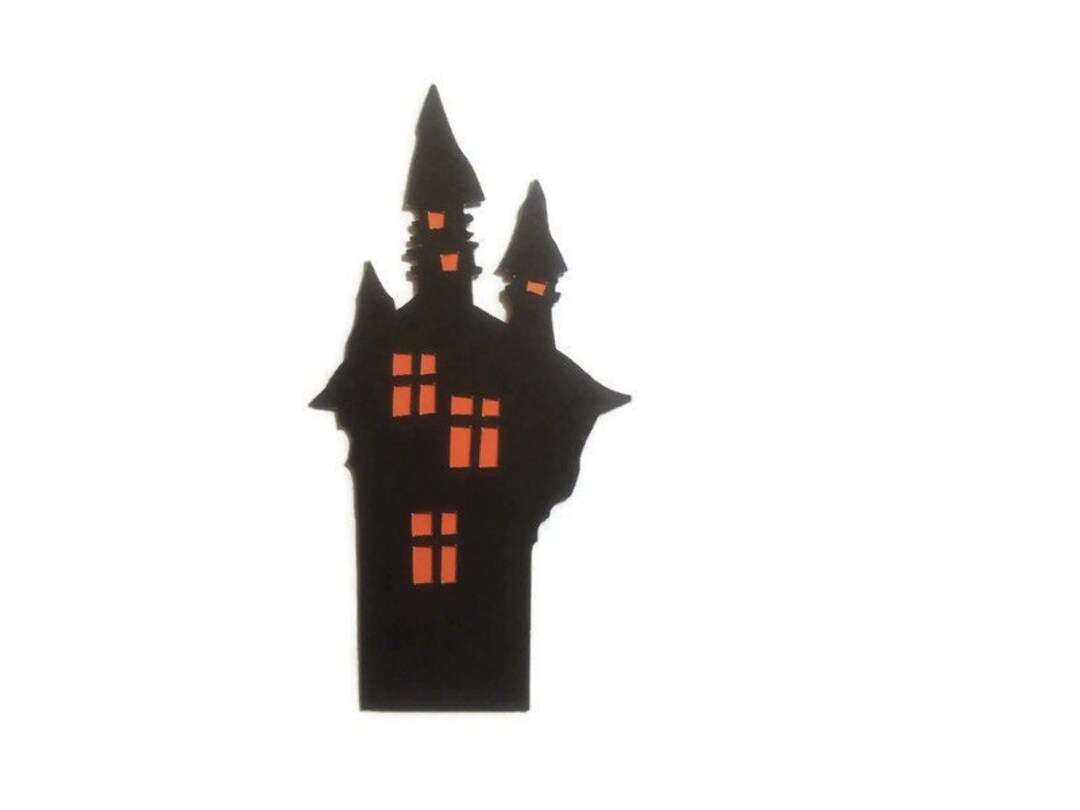 6halloween Layered Haunted House Die Cuts Cardstock Scrapbooks Greeting Card Toppers Journals