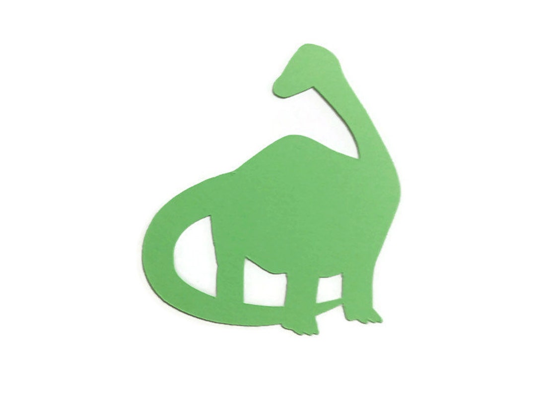 Die Cut Dinosaur Brochiosaurus Cardstock 6 Pieces You Chose Color Scrapbook Embellishments Etsy