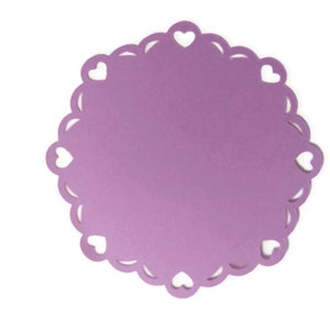 6 Pieces Doily Cardstock Die Cuts Scrapbooks Greeting Card Toppers Journals Embellishments