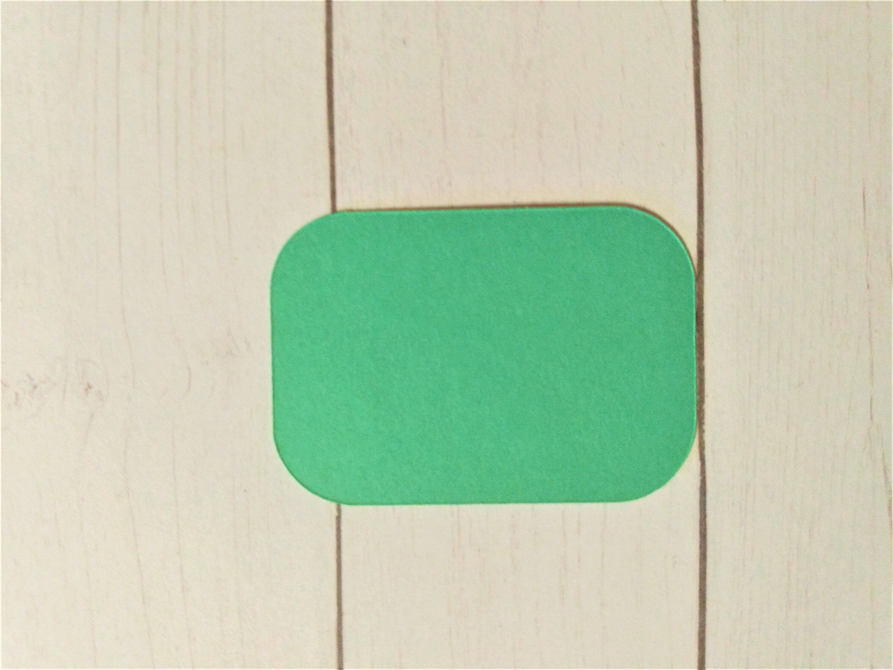 Blank Rounded Rectangle Cardstock Die Cut 25 pc Pack Scrapbook Etsy