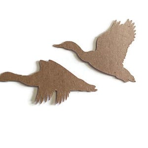 Duck Flying Birds Die Cuts - Cardstock Scrapbooking Embellishments (6 Sets)