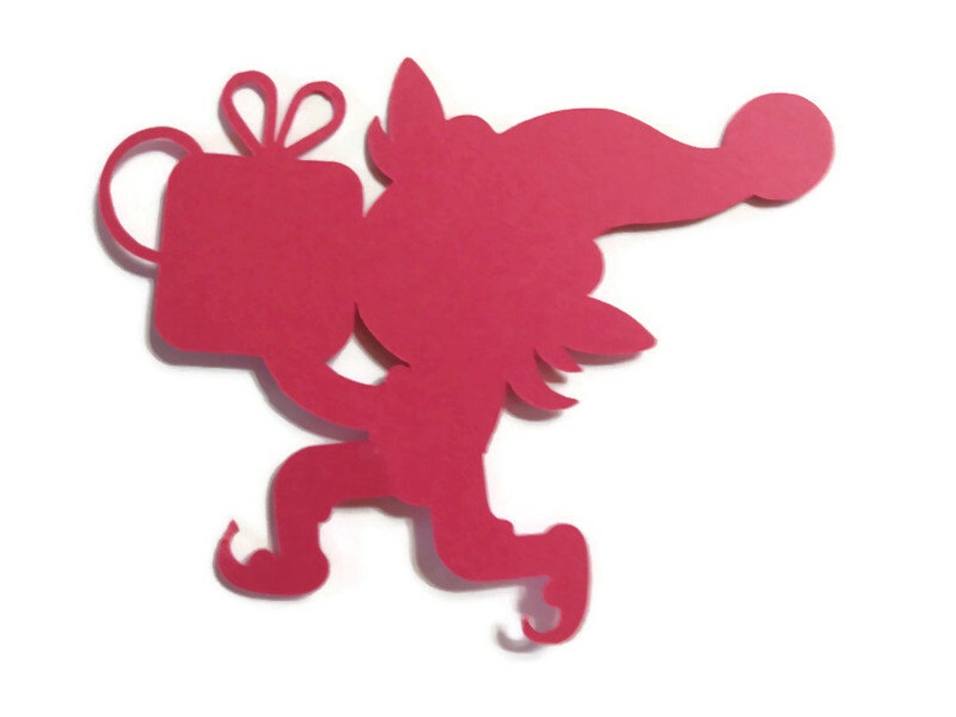 Die Cut Christmas Elf Cardstock 6 Pieces You Chose Color Scrapbook ...