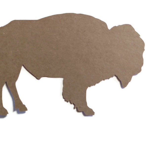 6 Pieces Bison Buffalo Animals Die Cuts Cardstock Scrapbooks Greeting Card Toppers Journals Embellishments