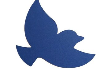 Bird Flying Die Cuts - Cardstock Scrapbooking Embellishments (6 Pieces)