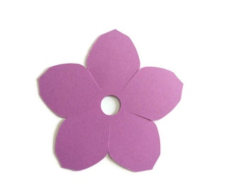 Flowers Die Cuts - Cardstock Scrapbooking Embellishments (6 Pieces)