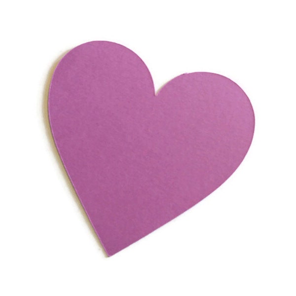 Hearts Valentine Die Cuts - Cardstock Scrapbooking Embellishments (6 Pieces)