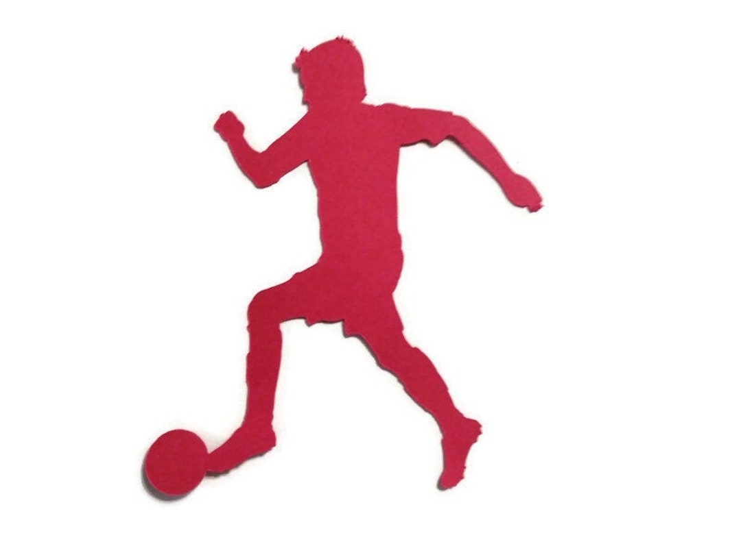 6soccer Player Sports Die Cuts Cardstock Scrapbooks Greeting Etsy