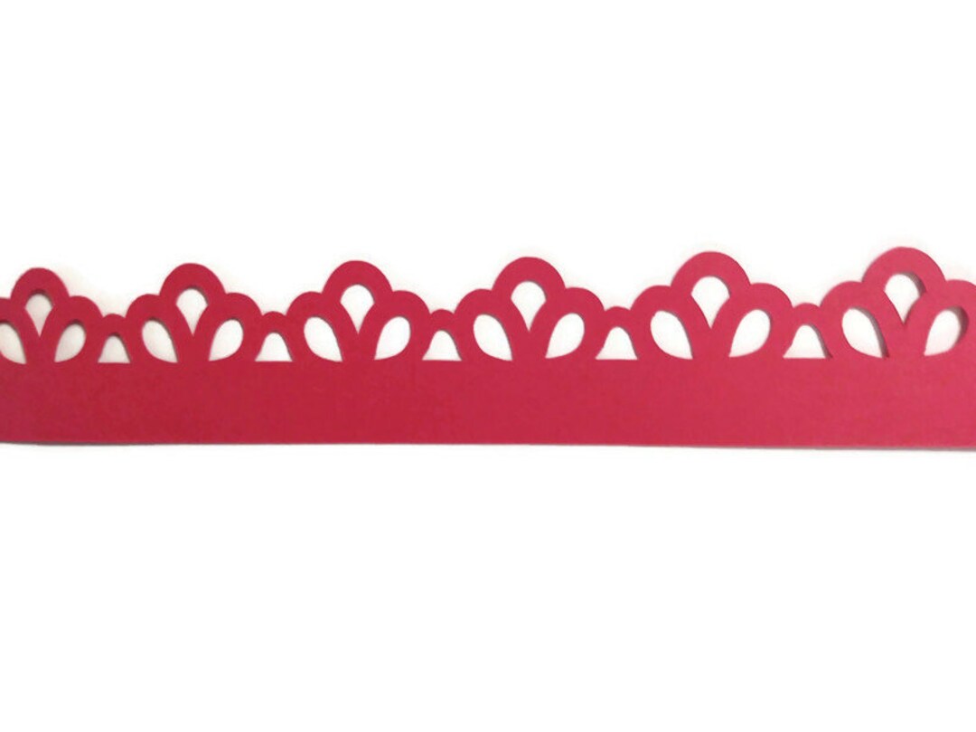 Lace Decorative Border Die Cuts - Cardstock Scrapbooking Embellishments ...