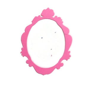 6 Pieces Oval Picture Photo Frames Cardstock Die Cuts Scrapbooks Greeting Card Toppers Journals Embellishments