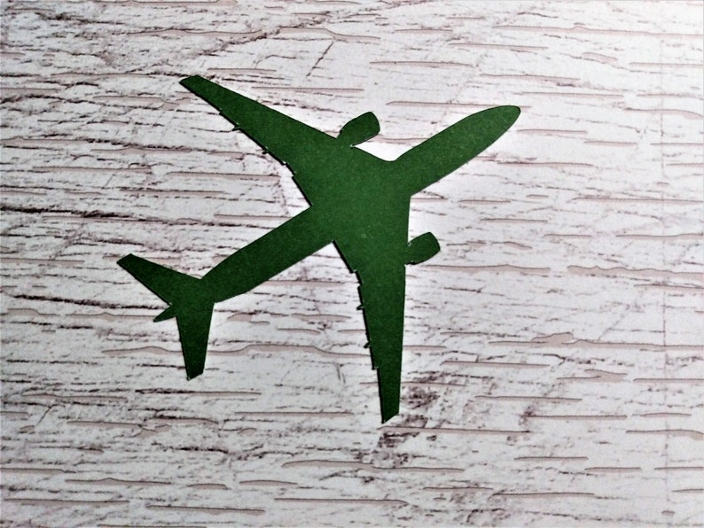 Airplane Paper Die Cut 25 Pack Embellishment Scrapbook Journal Greeting Card Bulletin Board Calendar Craft Supplies Travel Ephemera Pack